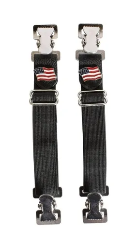 USA Flag Pants Boot Clips