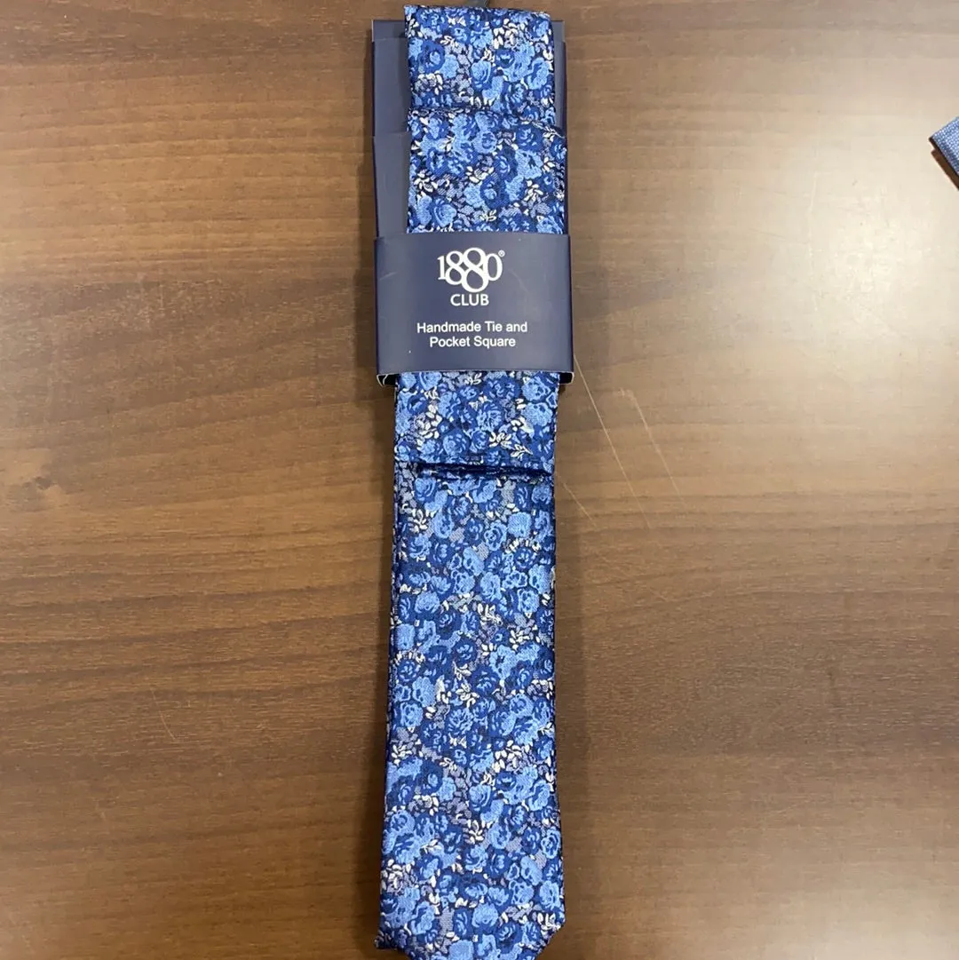 1880 Club Tie and Pocket Square Set