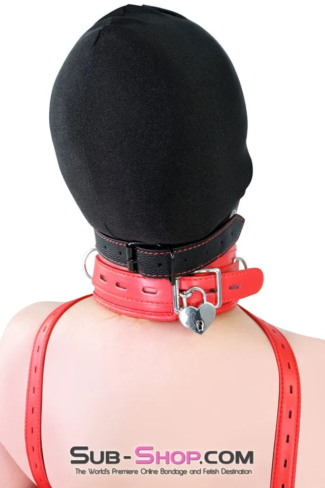 2497MQ      Locking Padded Red Collar and Leash Set