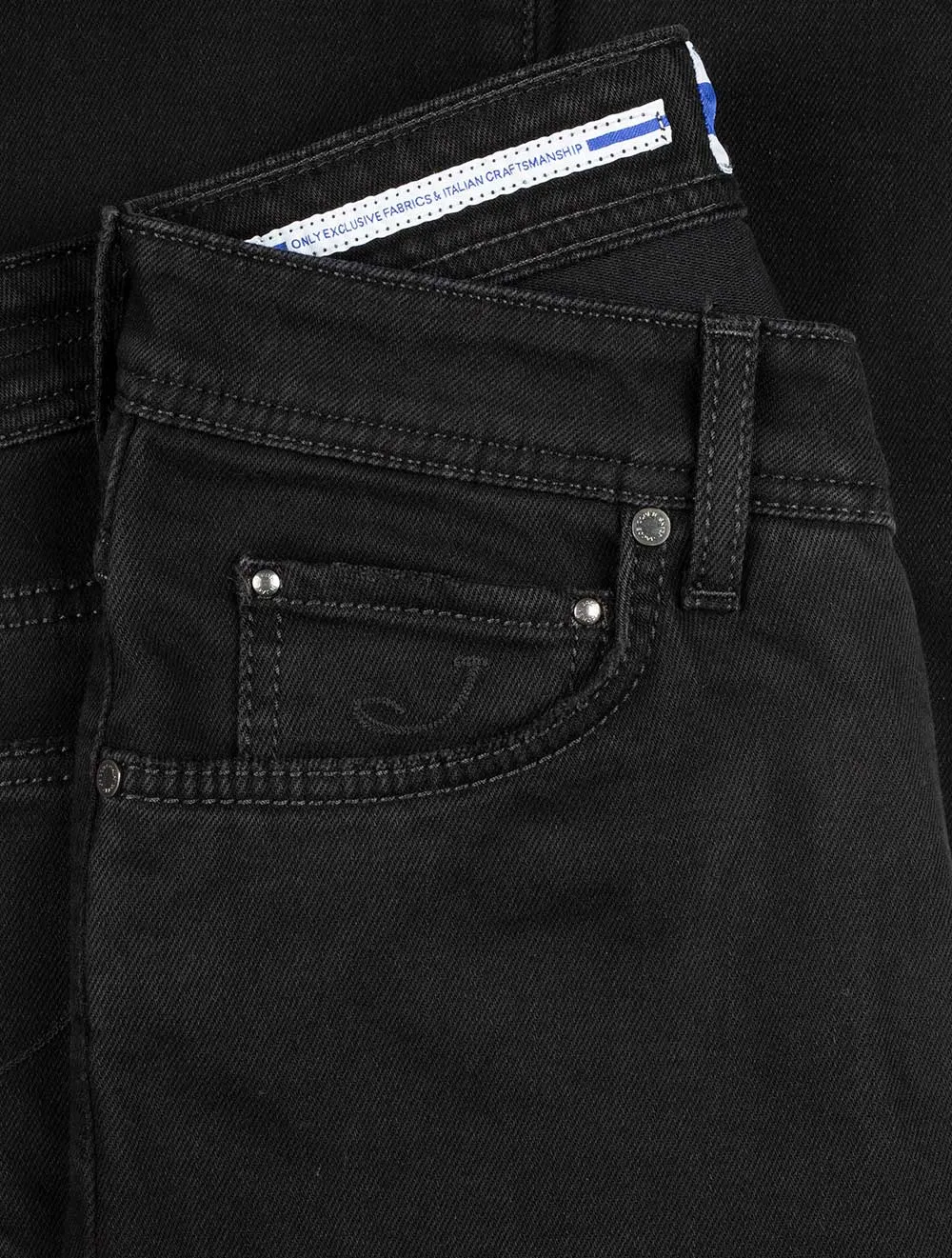 5 Pocket Black Badge Nick Jeans Black