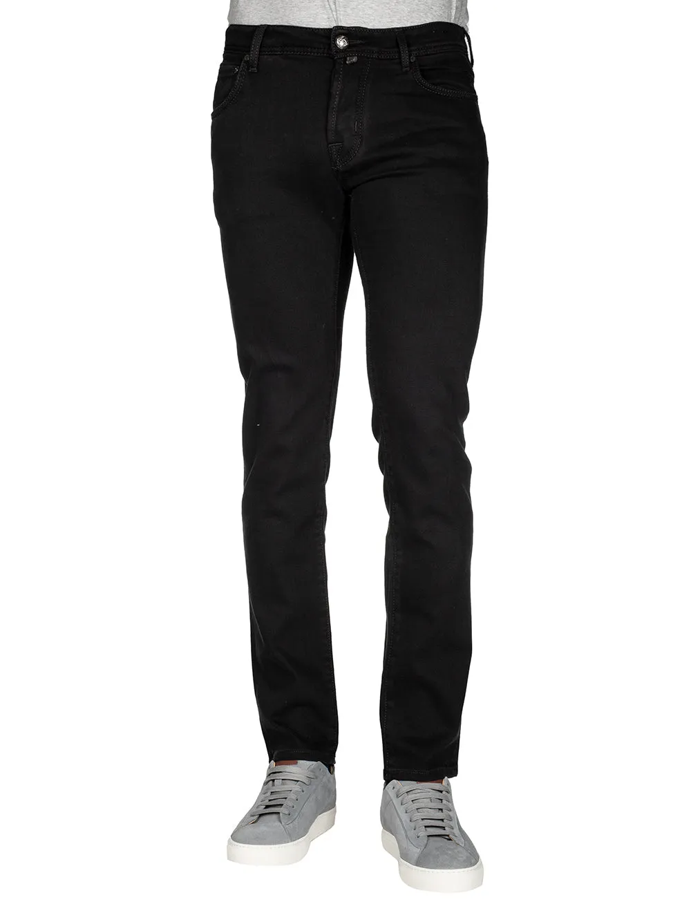 5 Pocket Black Badge Nick Jeans Black