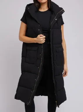 ACTIVE MIDI VEST - Black