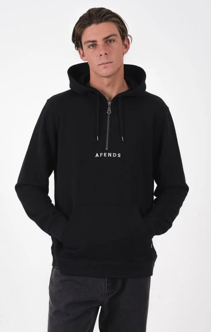 Afends Mens Ruffle - Half Zip Hood