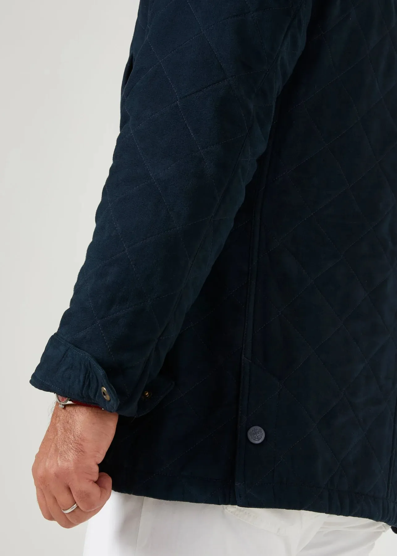 Alan Paine Giubbotto Felwell Quilted Navy