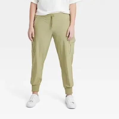 All in Motion Women's Stretch Woven Tapered Cargo Pants