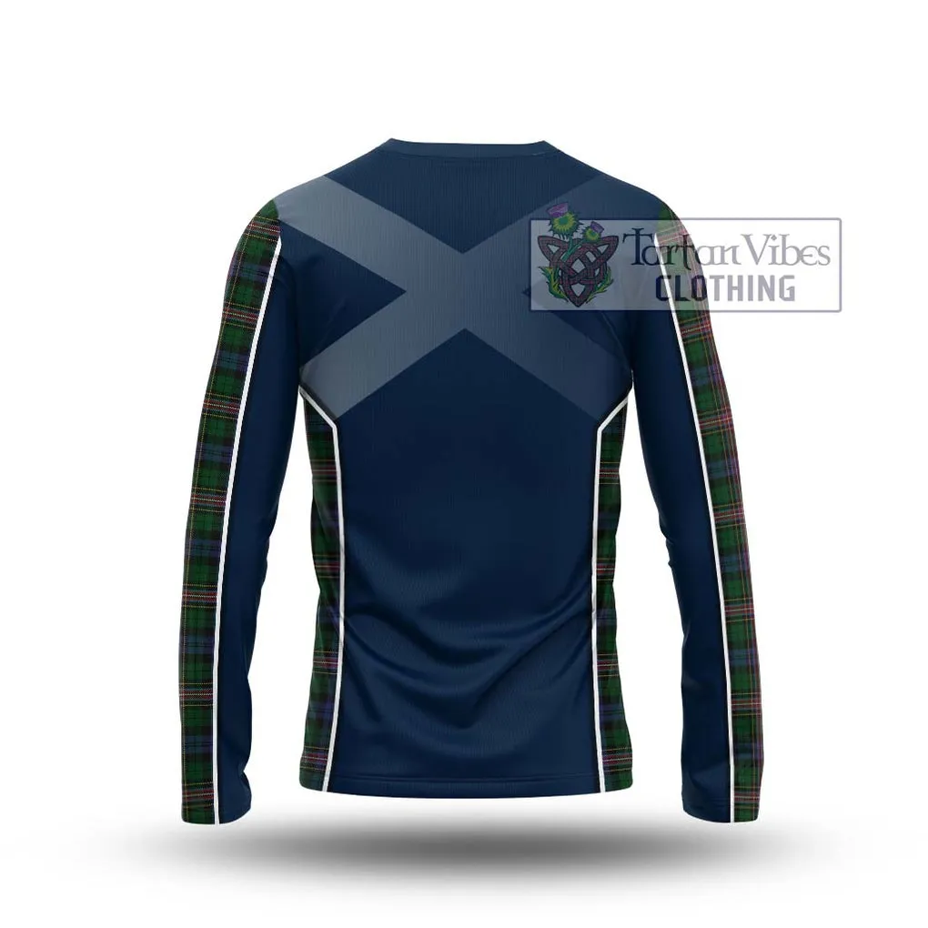 Allison Tartan Long Sleeve T-Shirt with Family Crest and Lion Rampant Vibes Sport Style