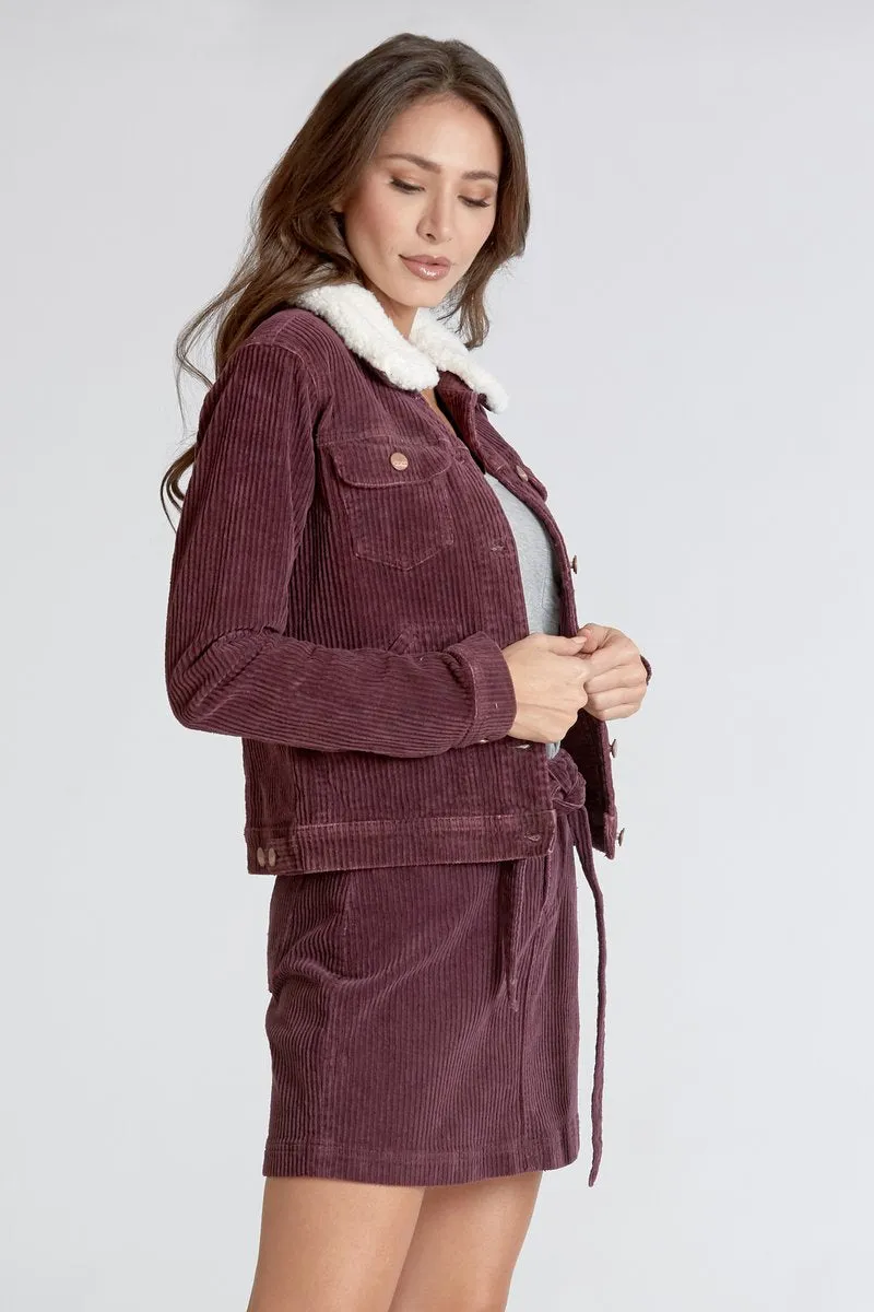 Alyssa Jacket in Mulberry