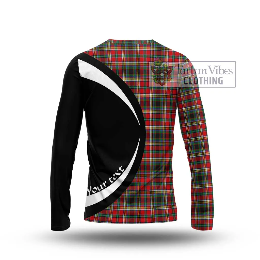 Anderson of Arbrake Tartan Long Sleeve T-Shirt with Family Crest Circle Style