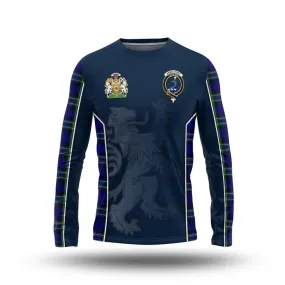 Arbuthnot Modern Tartan Long Sleeve T-Shirt with Family Crest and Lion Rampant Vibes Sport Style