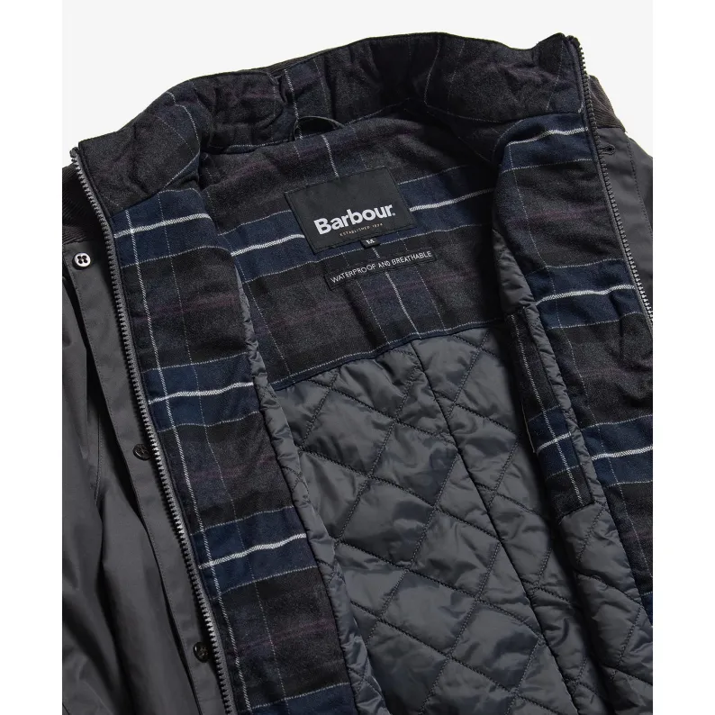 Barbour Kentwood Waterproof Mac Jacket Classic Black Slate MWB0985CH72