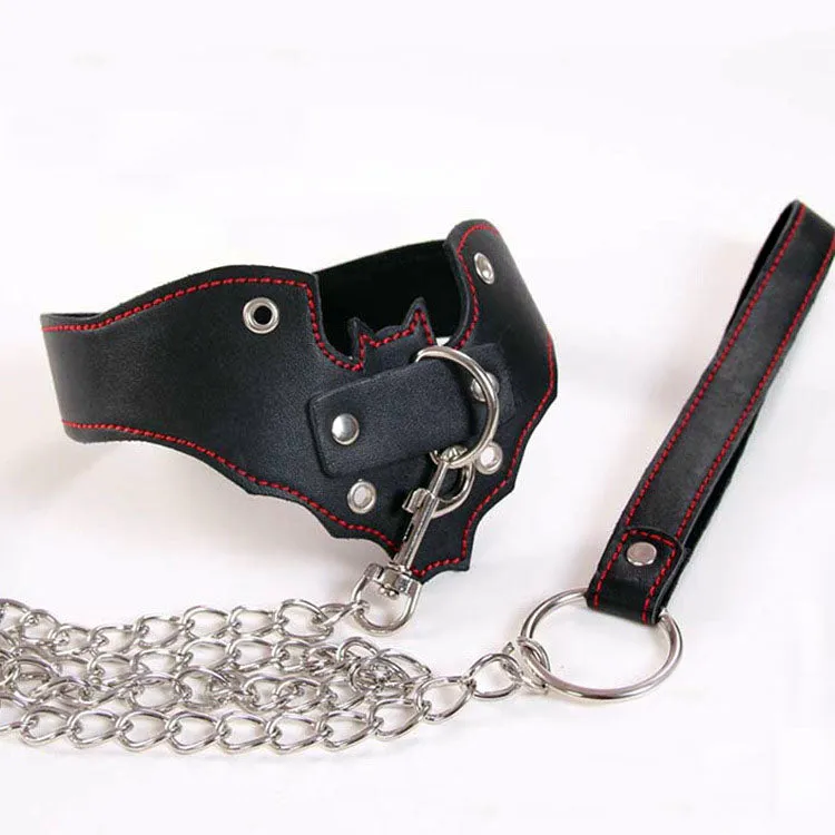 Batman Inspired Bondage Collar and Lead