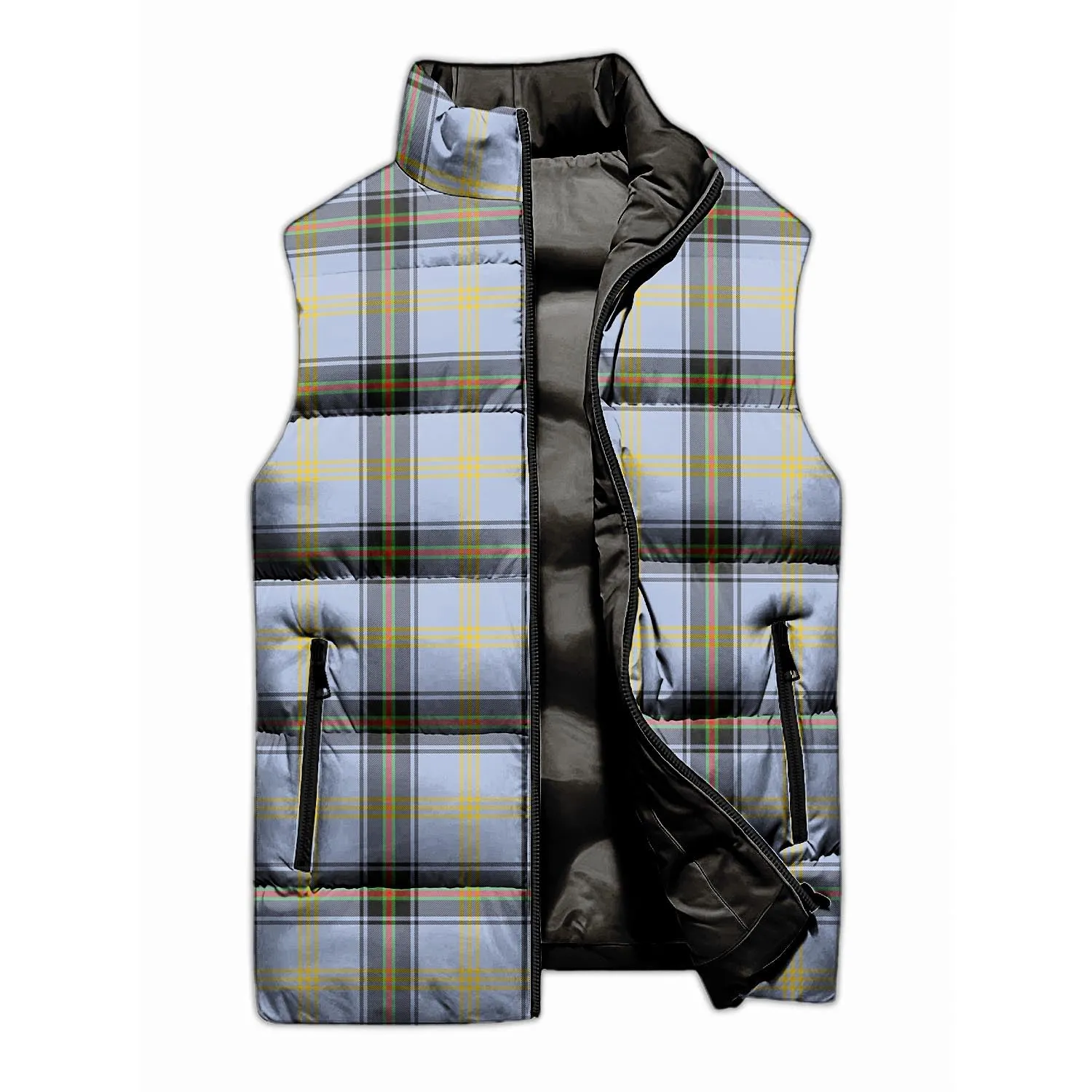 Bell Tartan Sleeveless Puffer Jacket