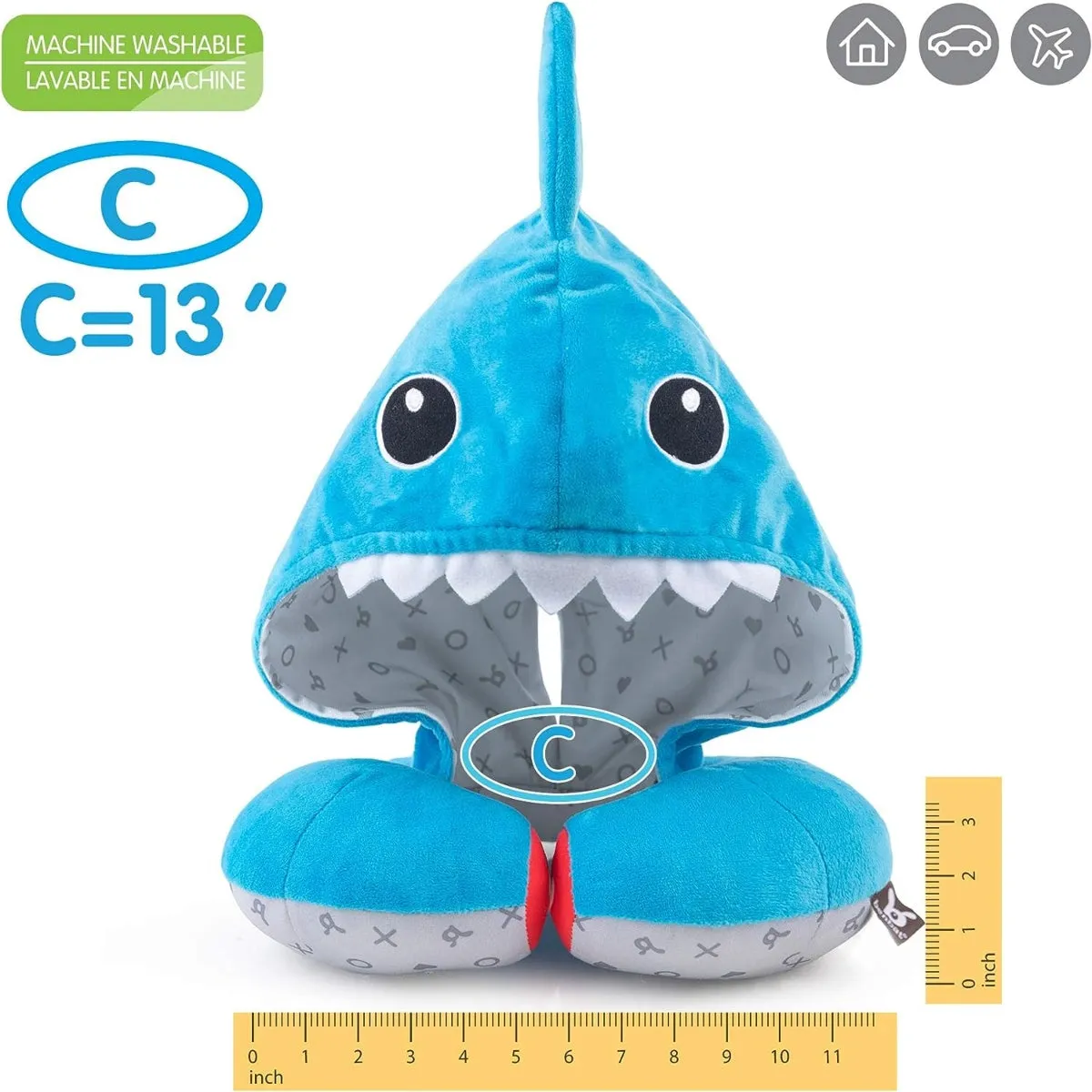 Benbat - Shark Hoodie Soft Headrest