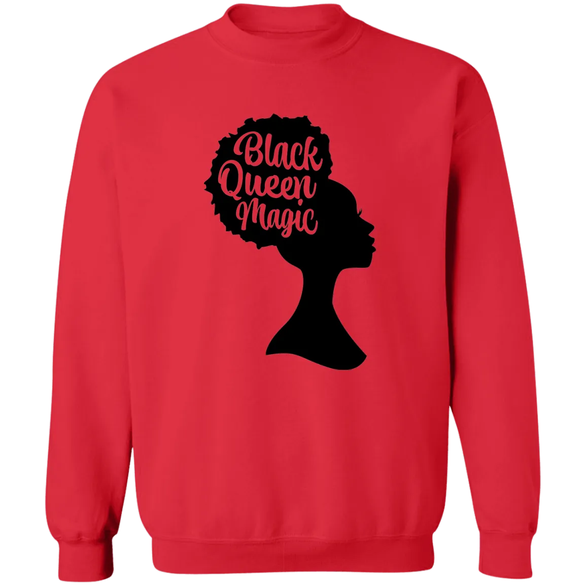 Black Queen Magic Ladies Crewneck Pullover Sweatshirt