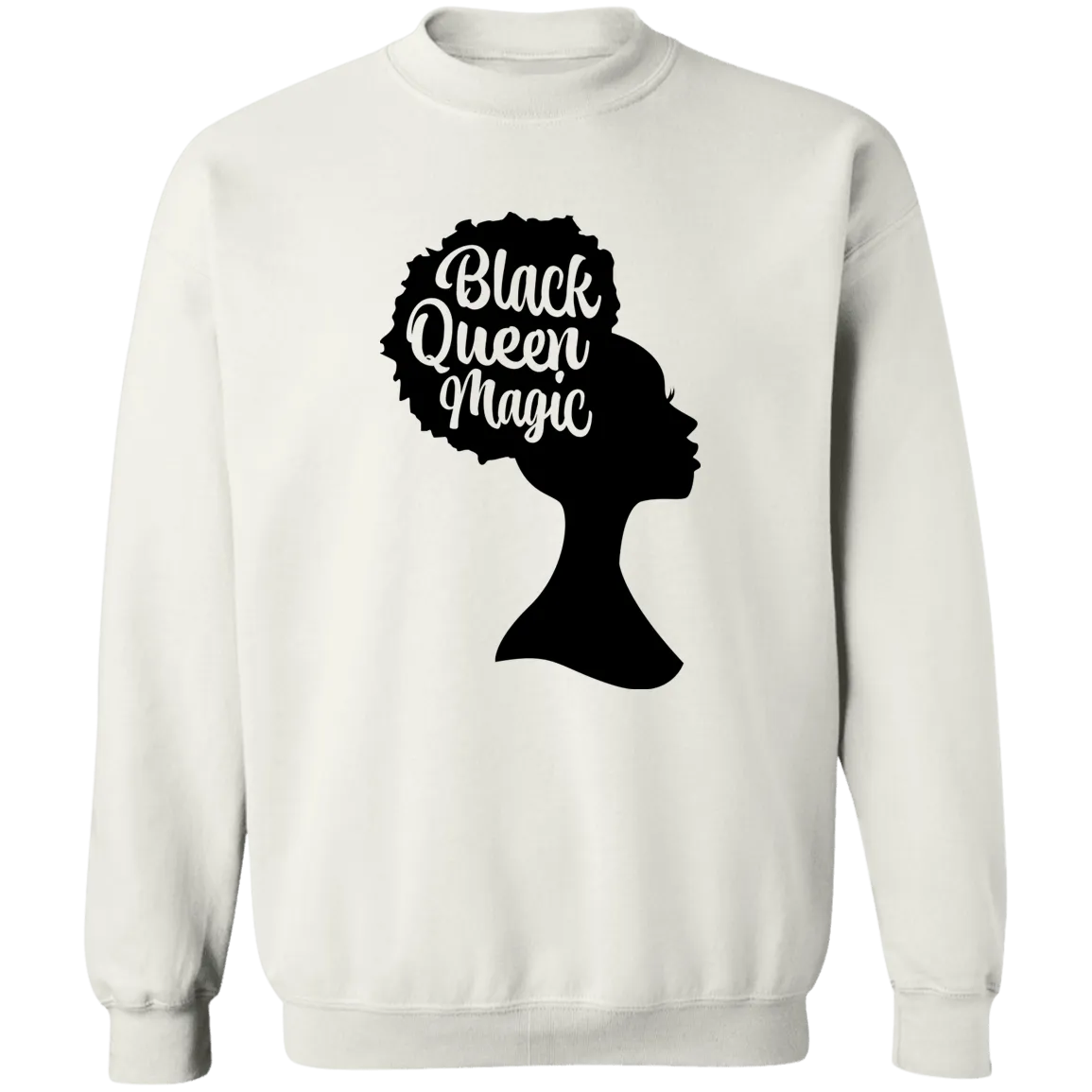 Black Queen Magic Ladies Crewneck Pullover Sweatshirt