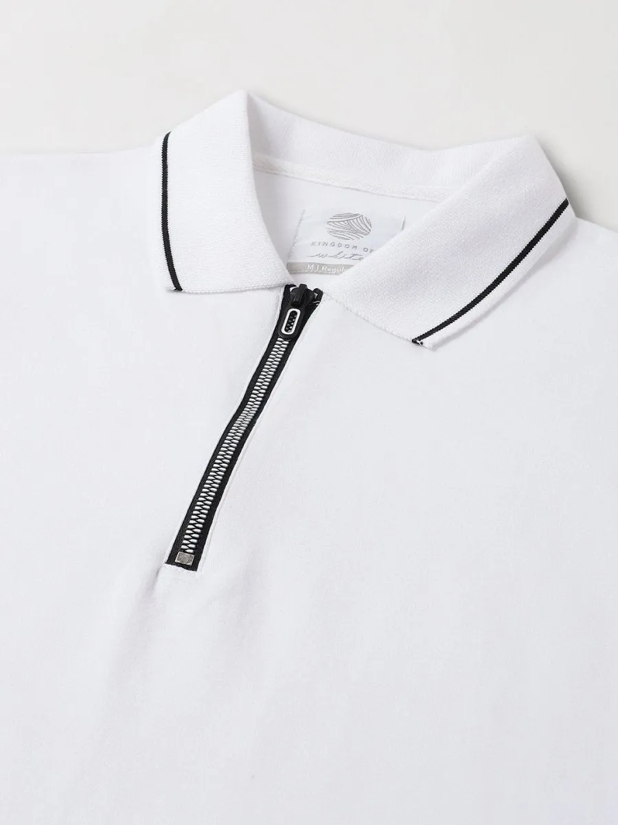 Black Tip Collar T-shirt- Diverge