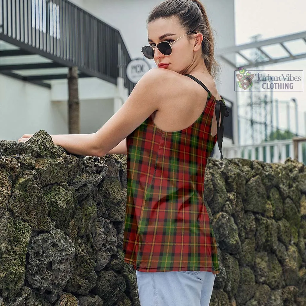 Blackstock Red Dress Tartan Loose Halter Neck Camisole