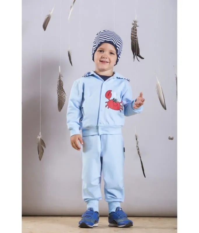 Boys Pants Crab Light Blue