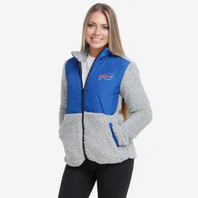 Buffalo Bills Womens Sherpa Soft Zip Up Jacket