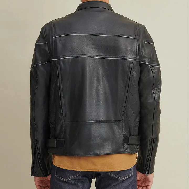 Buy Best 100%High Quality New Fashion Leather Rider Jacket with Thinsulate™ Lining