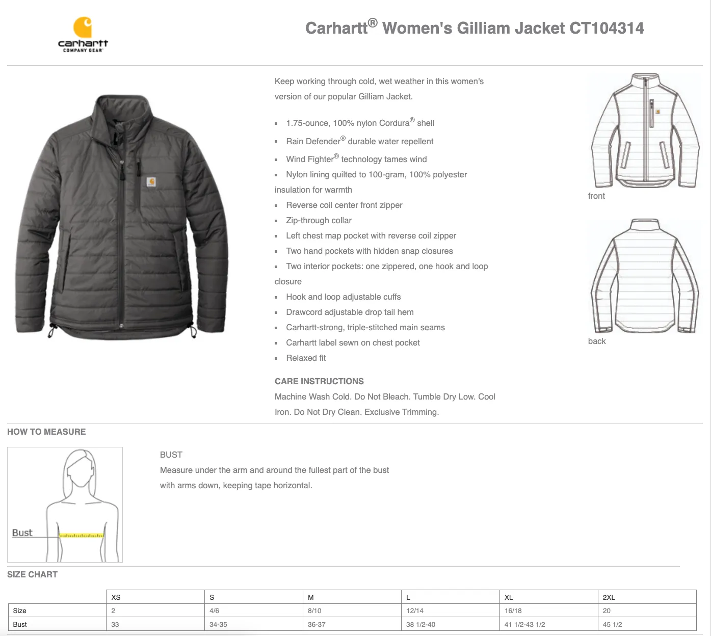 Carhartt® Women’s Gilliam Jacket