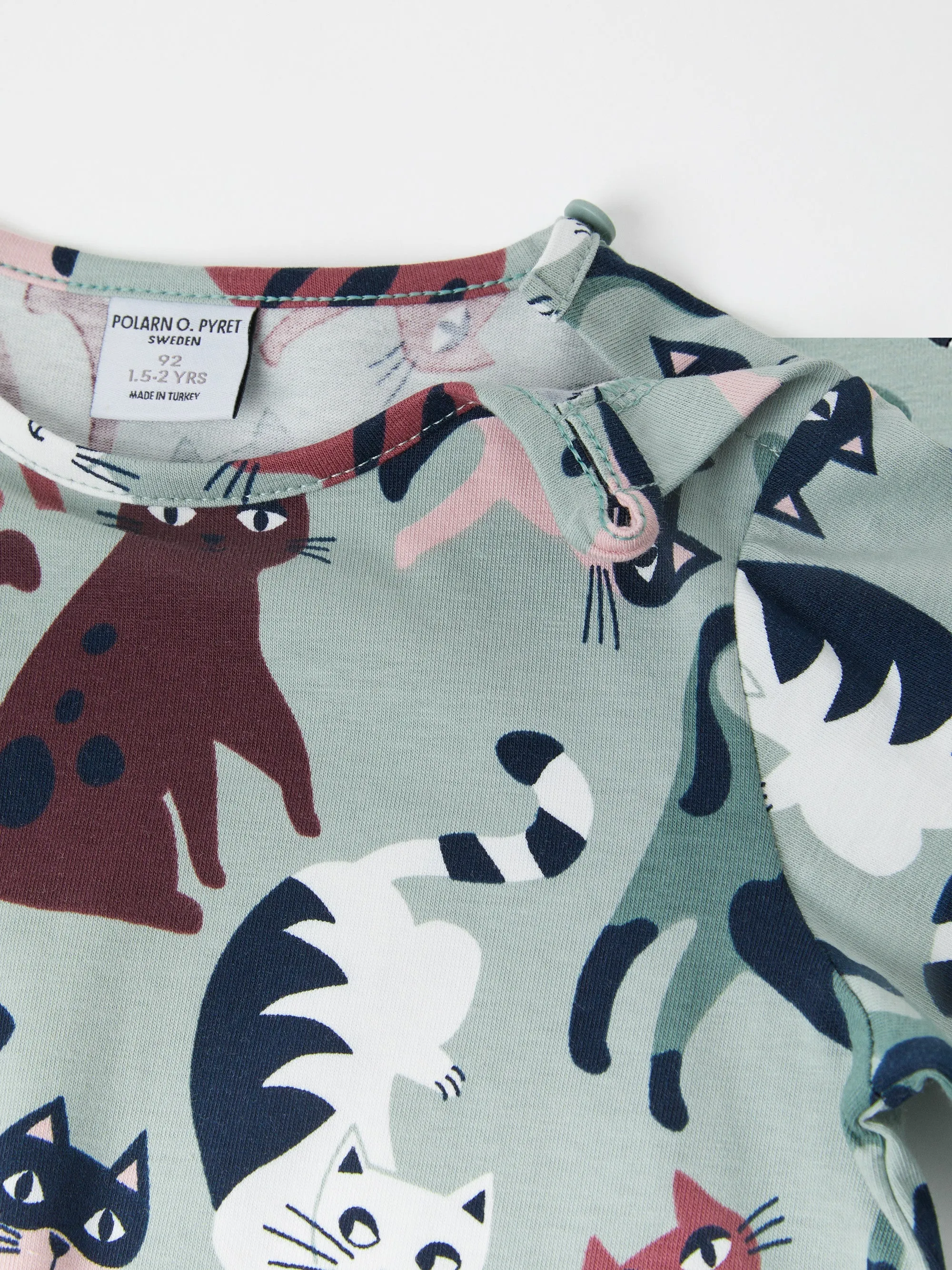 Cat Print Kids Top