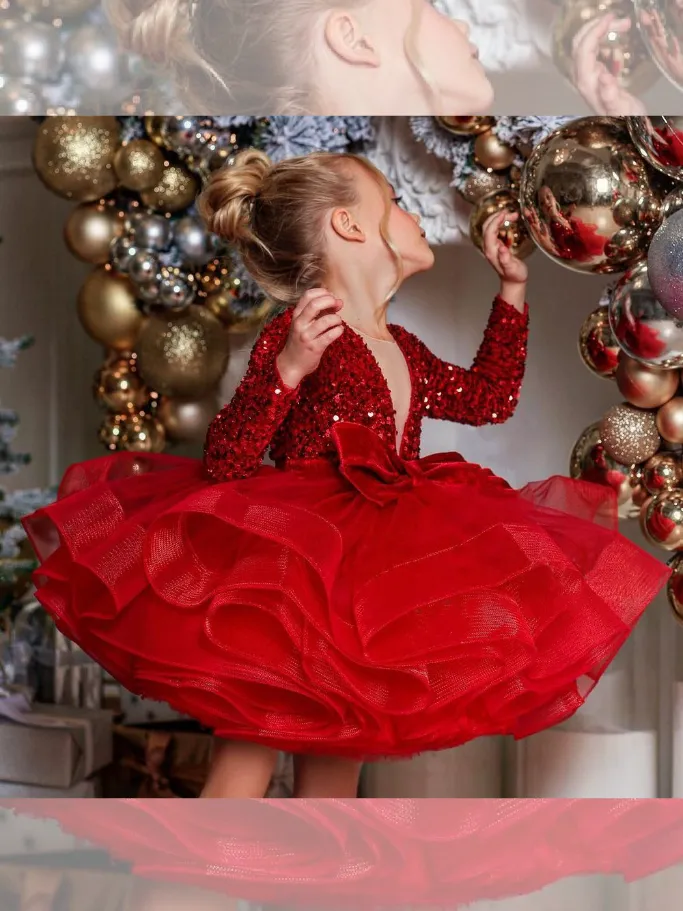 Cherry Sparkle Full Tutu Mini Special Occasion Dress