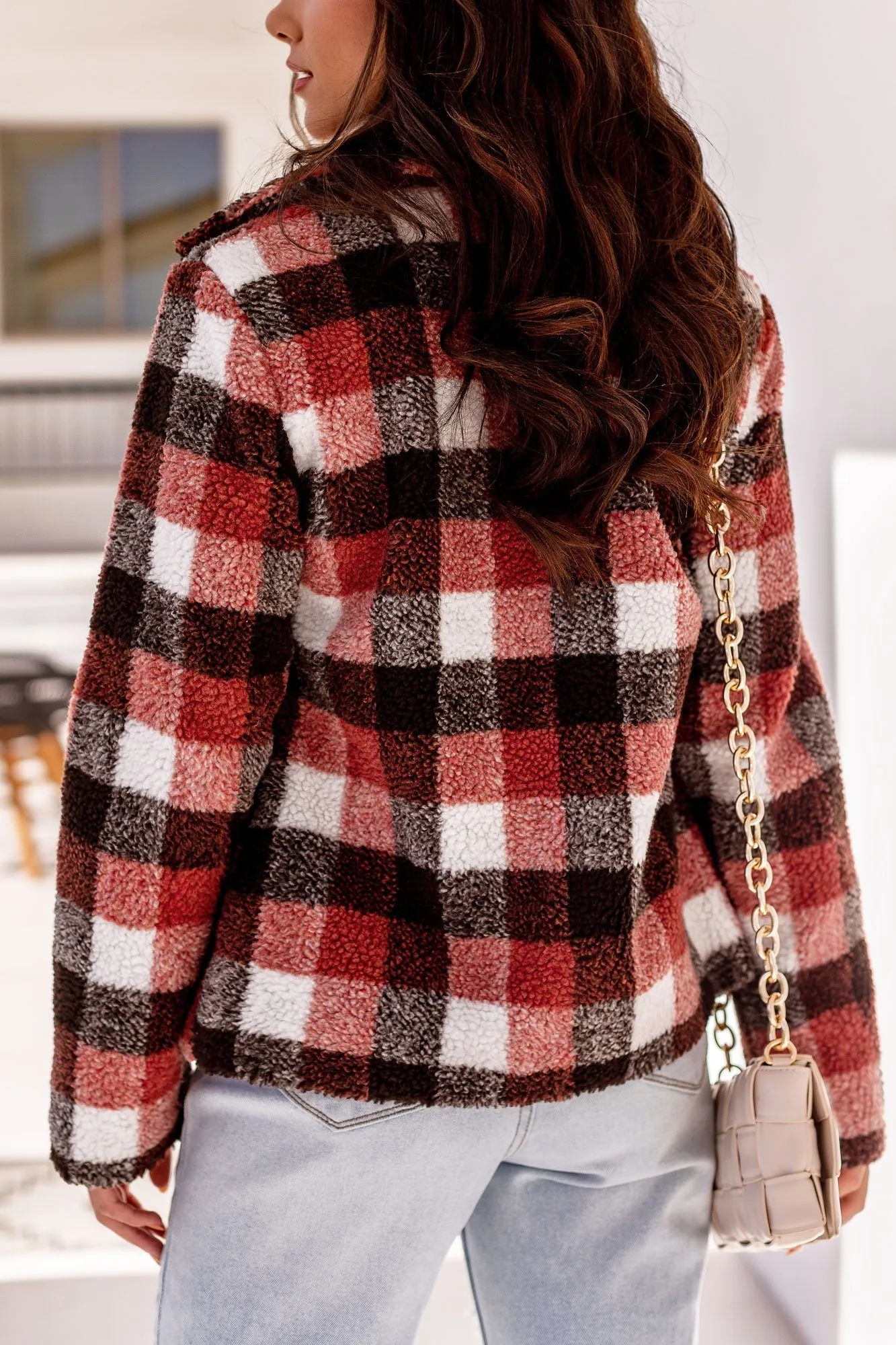 Cohen Rust Plaid Jacket