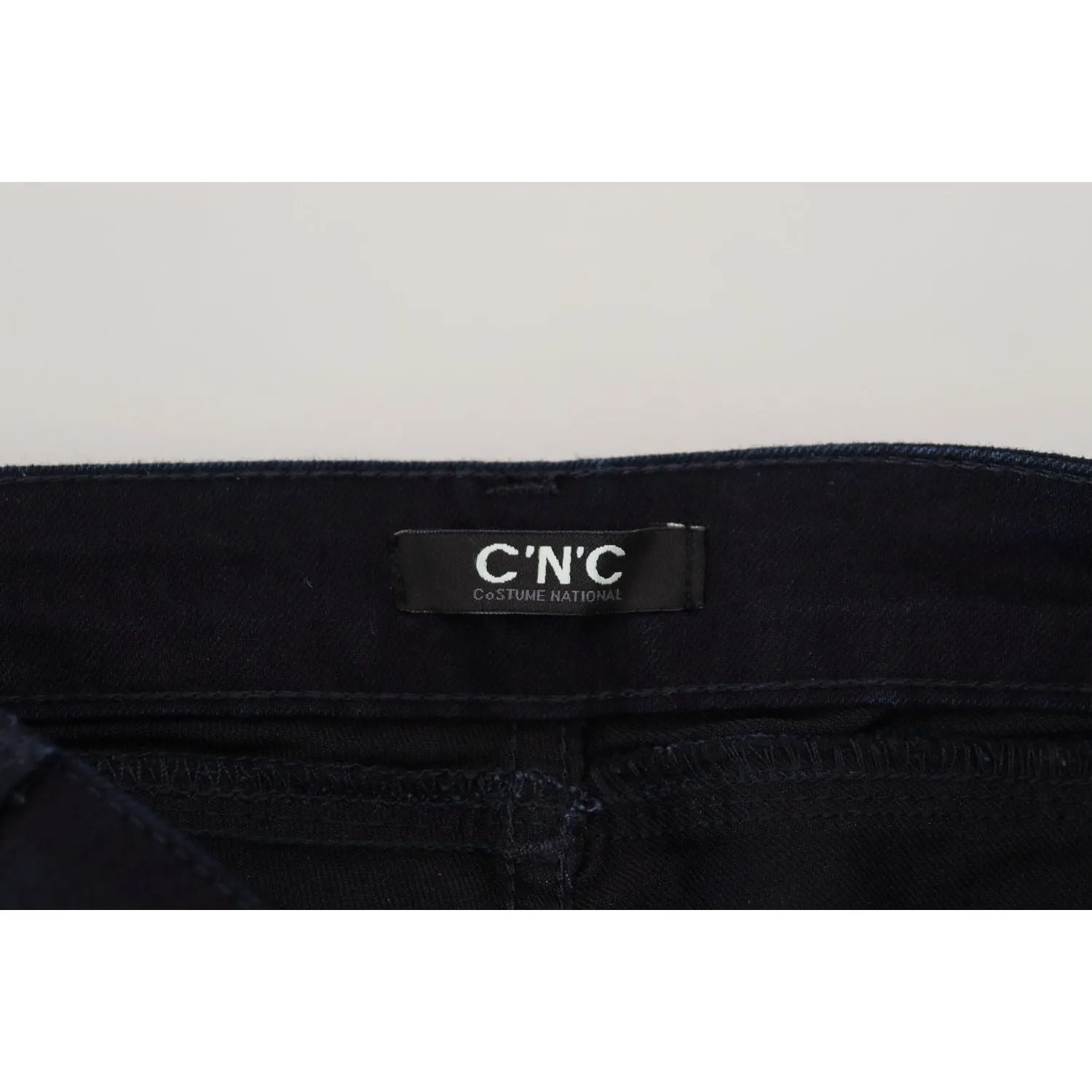 Costume National Chic Black Low Waist Denim Skinny Jeans