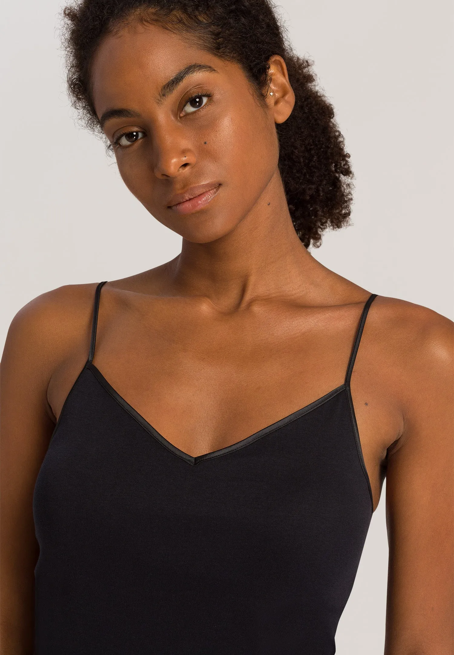 Cotton Seamless Padded Cotton Camisole | Black 71605-019