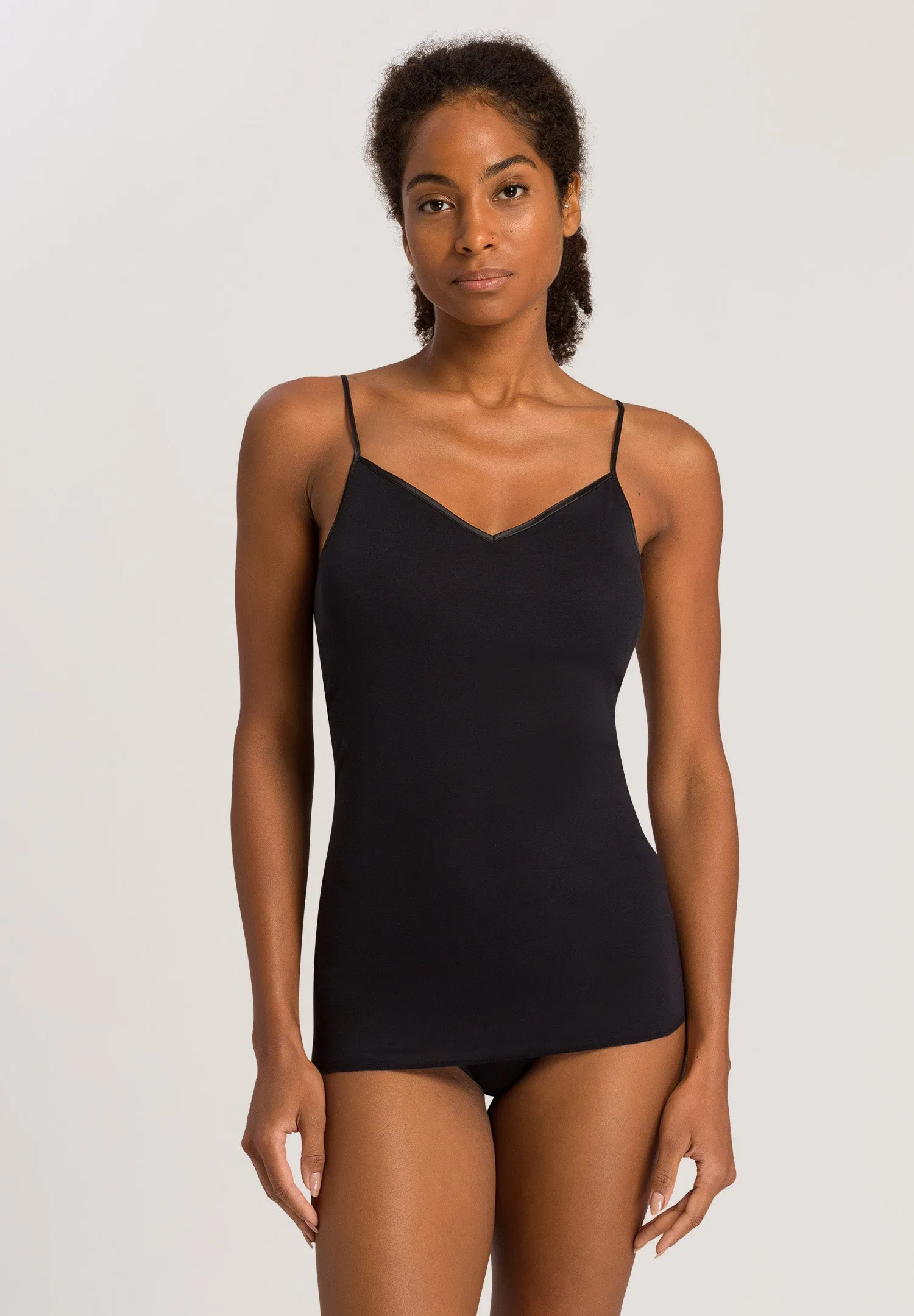 Cotton Seamless Padded Cotton Camisole | Black 71605-019