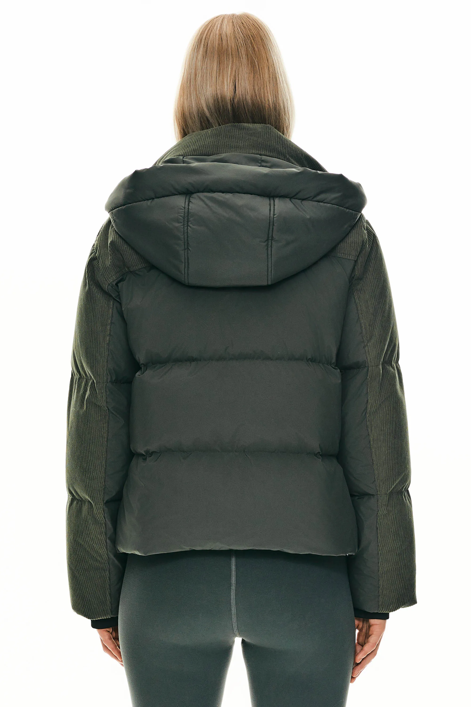 Cropped Puffer Jacket Winter Hooded