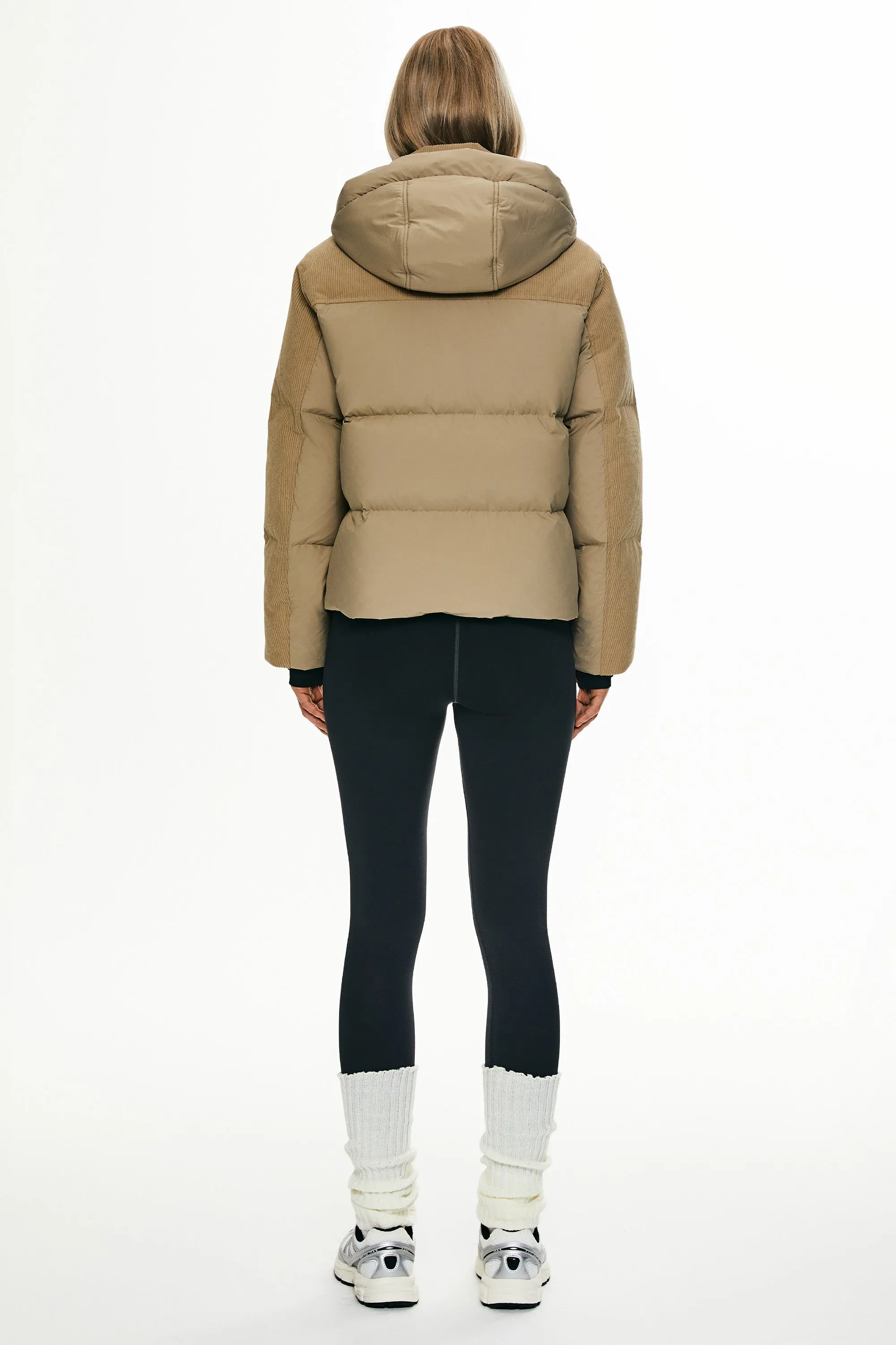 Cropped Puffer Jacket Winter Hooded