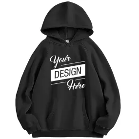 Custom Women's Hoodie Sweatshirts Promotional Long Sleeve Soft Brushed Fleece Hoody Classic Drawstring Pullover