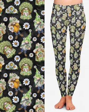 Daisy gnome leggings with pockets