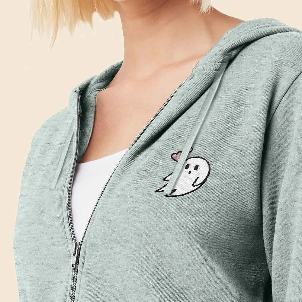 Dalix Heartly Ghost Zip Hoodie