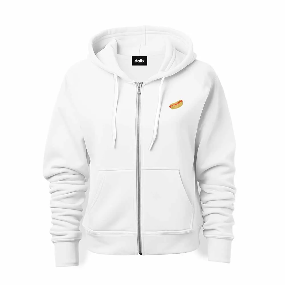 Dalix Hot Dog Zip Hoodie