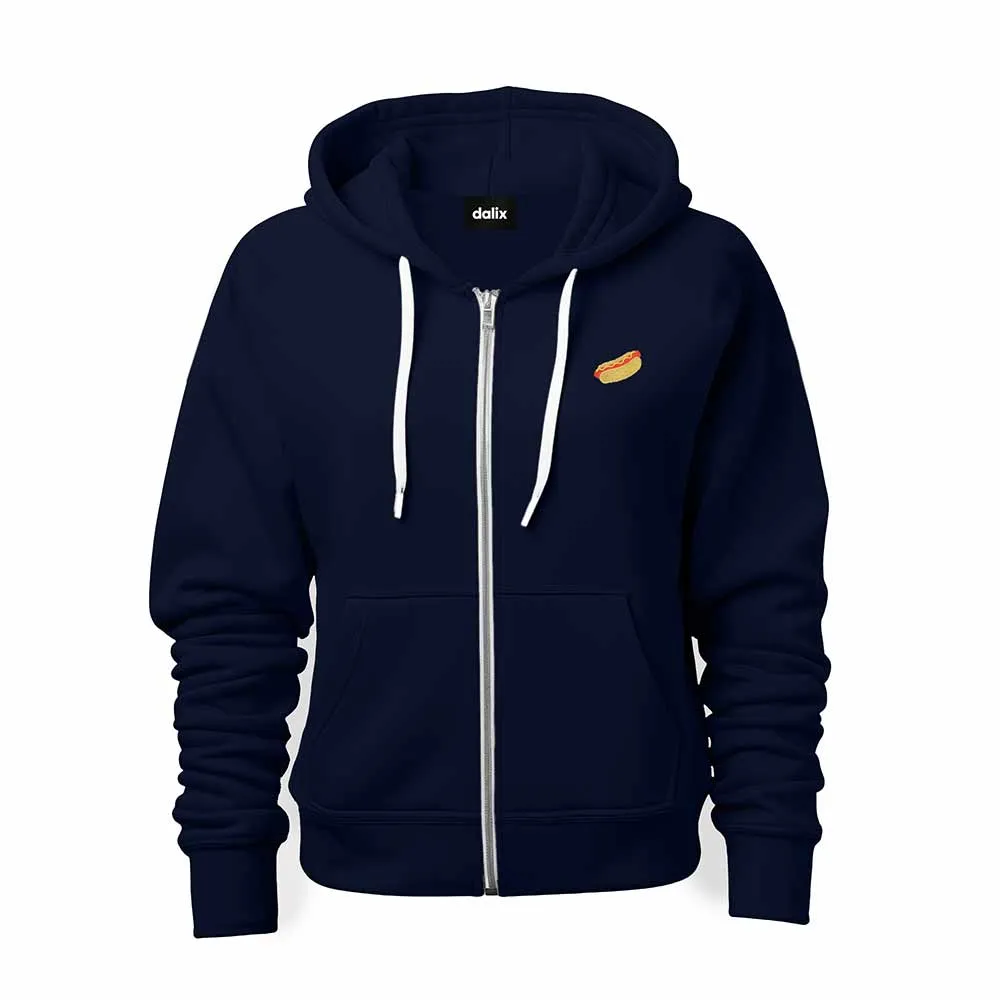 Dalix Hot Dog Zip Hoodie