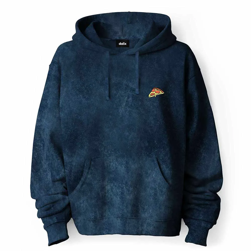 Dalix Pizza Mineral Wash Hoodie