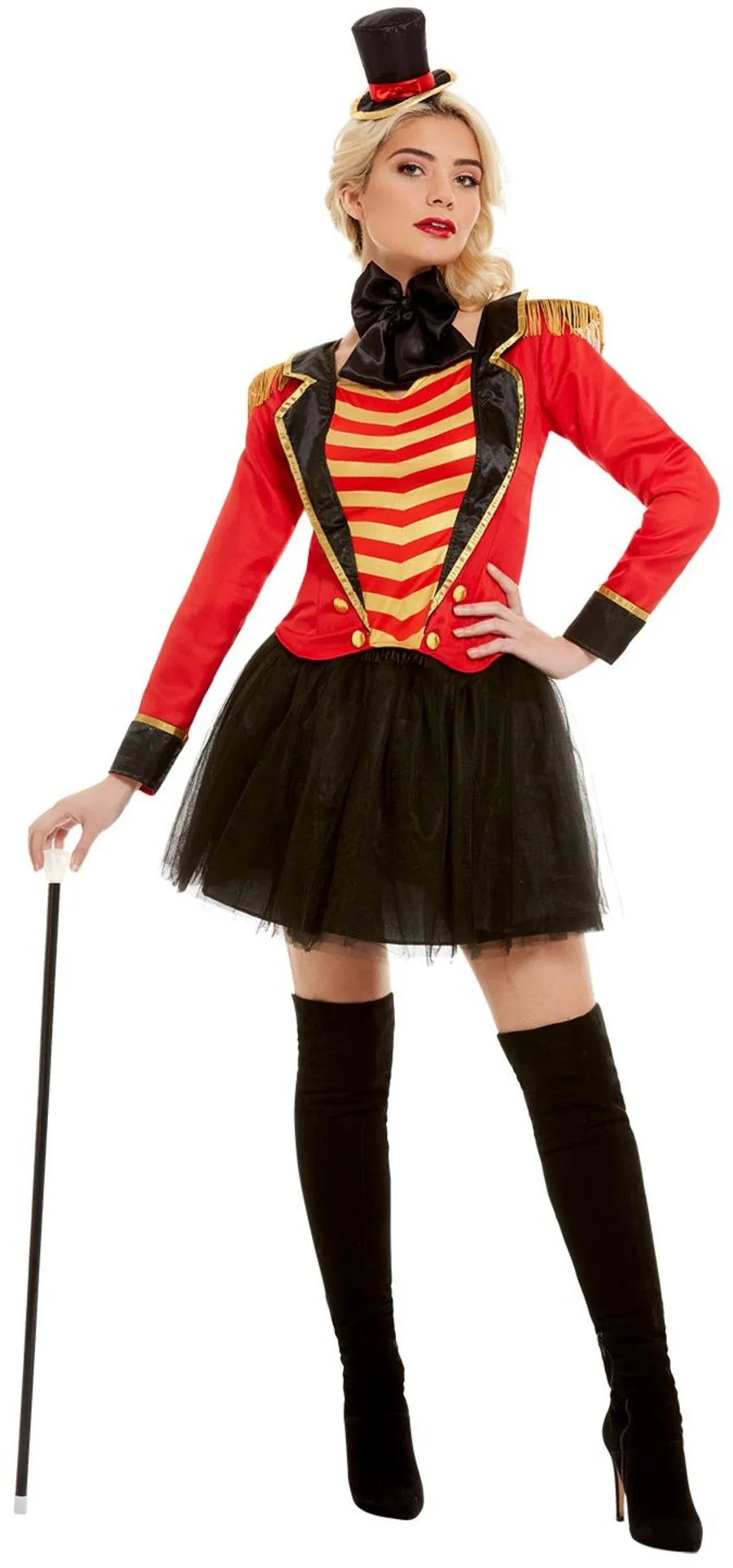 Deluxe Ringmaster Lady Costume UK Dress 16-18