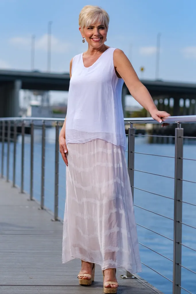 Dina Silk V-Neck Tank (BT204)