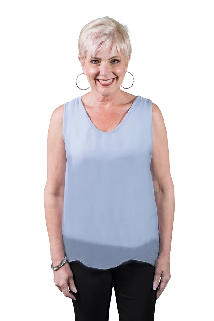 Dina Silk V-Neck Tank (BT204)