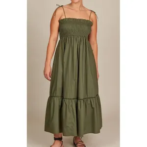 Dress Remi Shirred Maxi - Olive