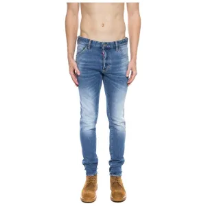 Dsquared² Blue Cotton Men's Distressed Jean