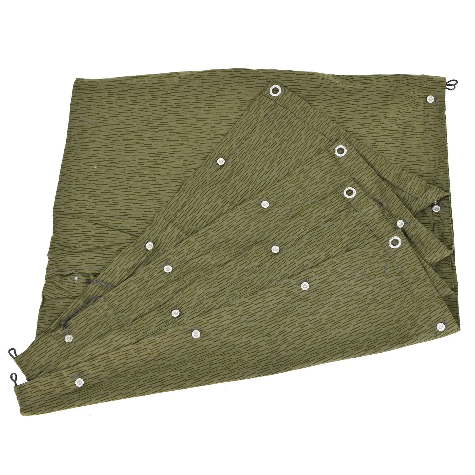 East German NVA Strichtarn Shelter Half poncho