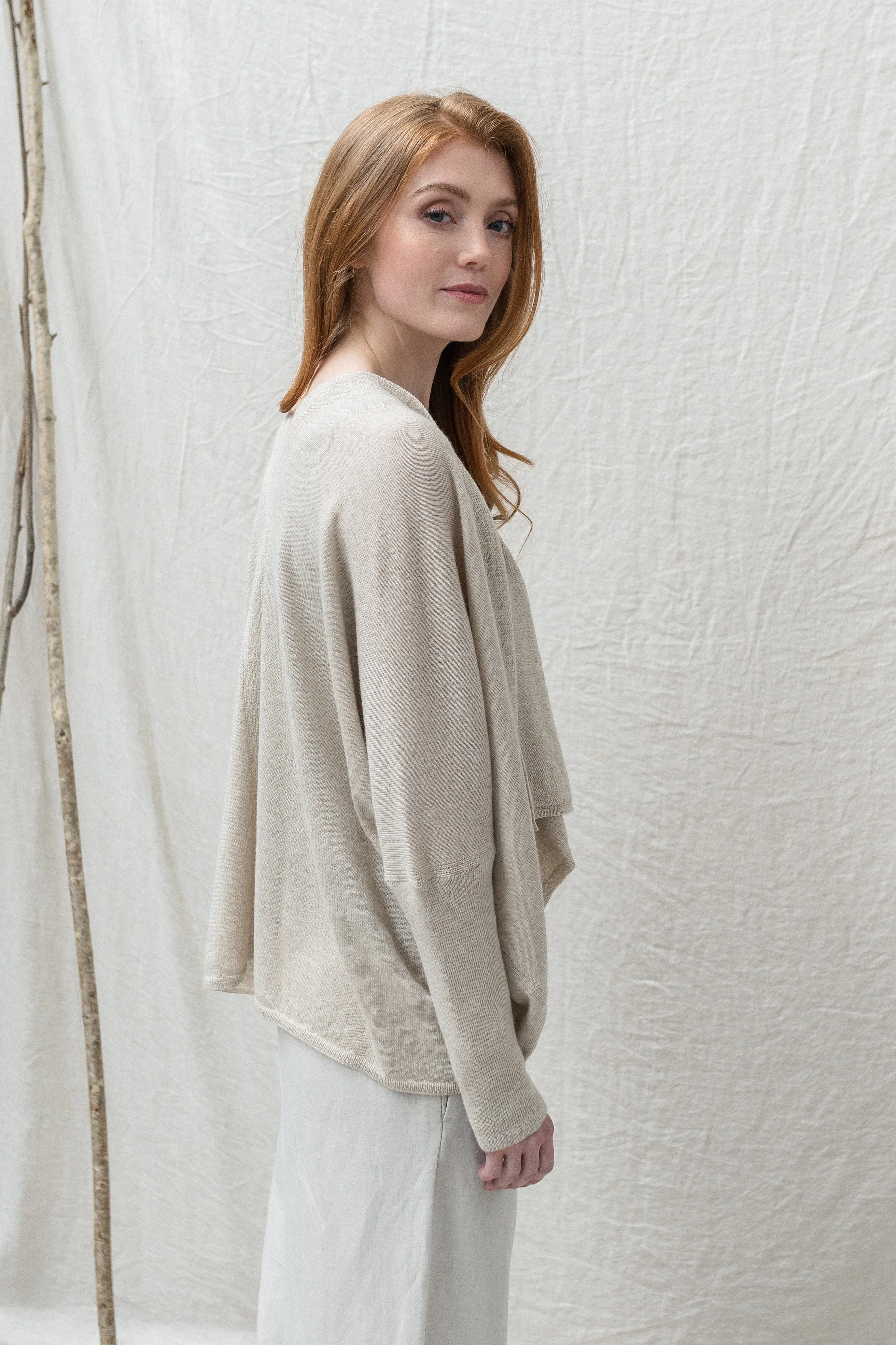 Eden Fine Merino Wrap Cardigan in Forest