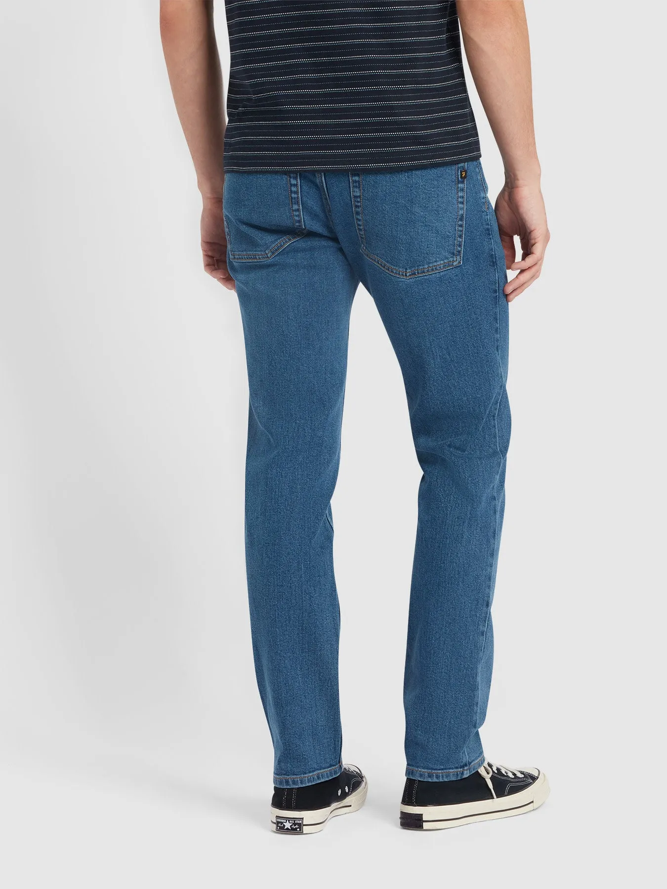 Elm Slim Fit Jeans In Worn Indigo