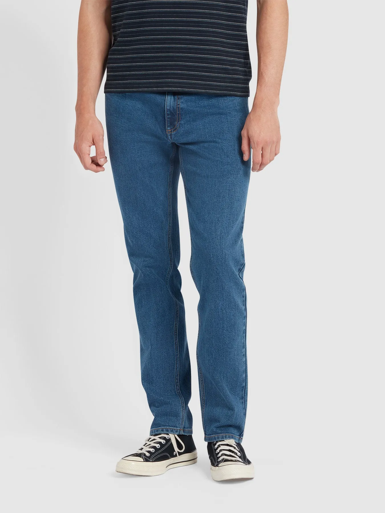 Elm Slim Fit Jeans In Worn Indigo