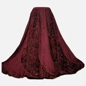 Embroidered Velvet Skirts