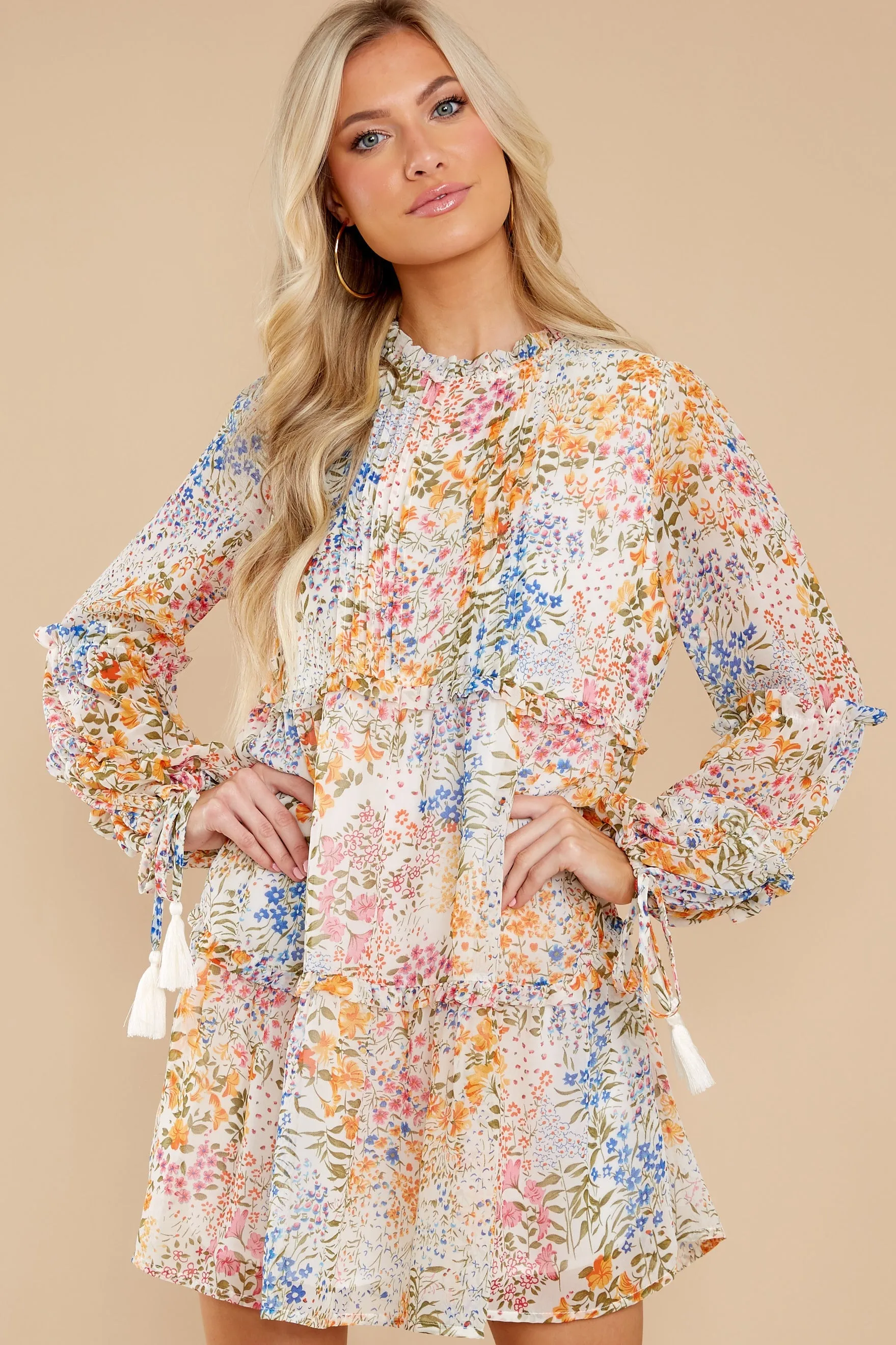 Floral Multi Panel Dress